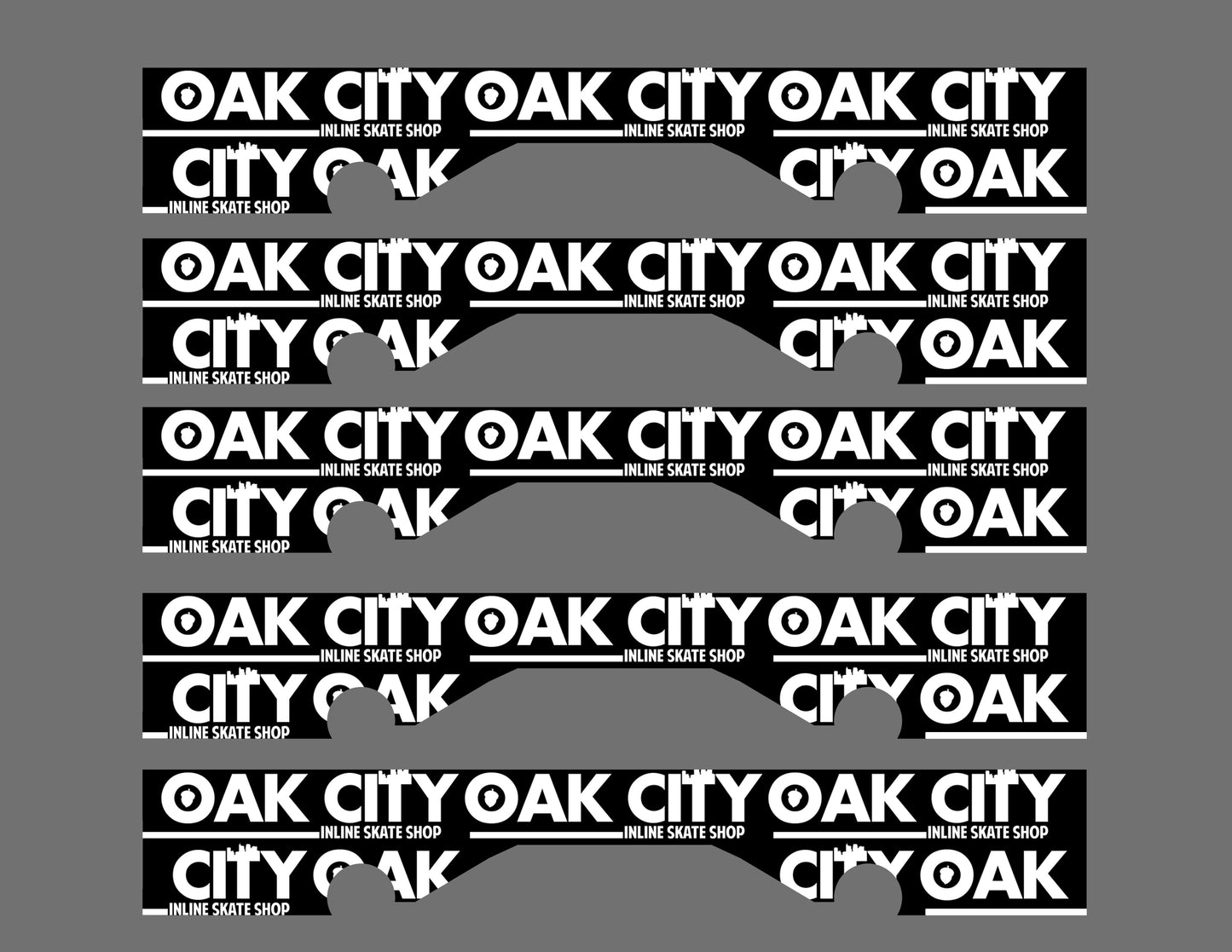 Create Graphic Oak City Logo Pattern Black and White Free Download