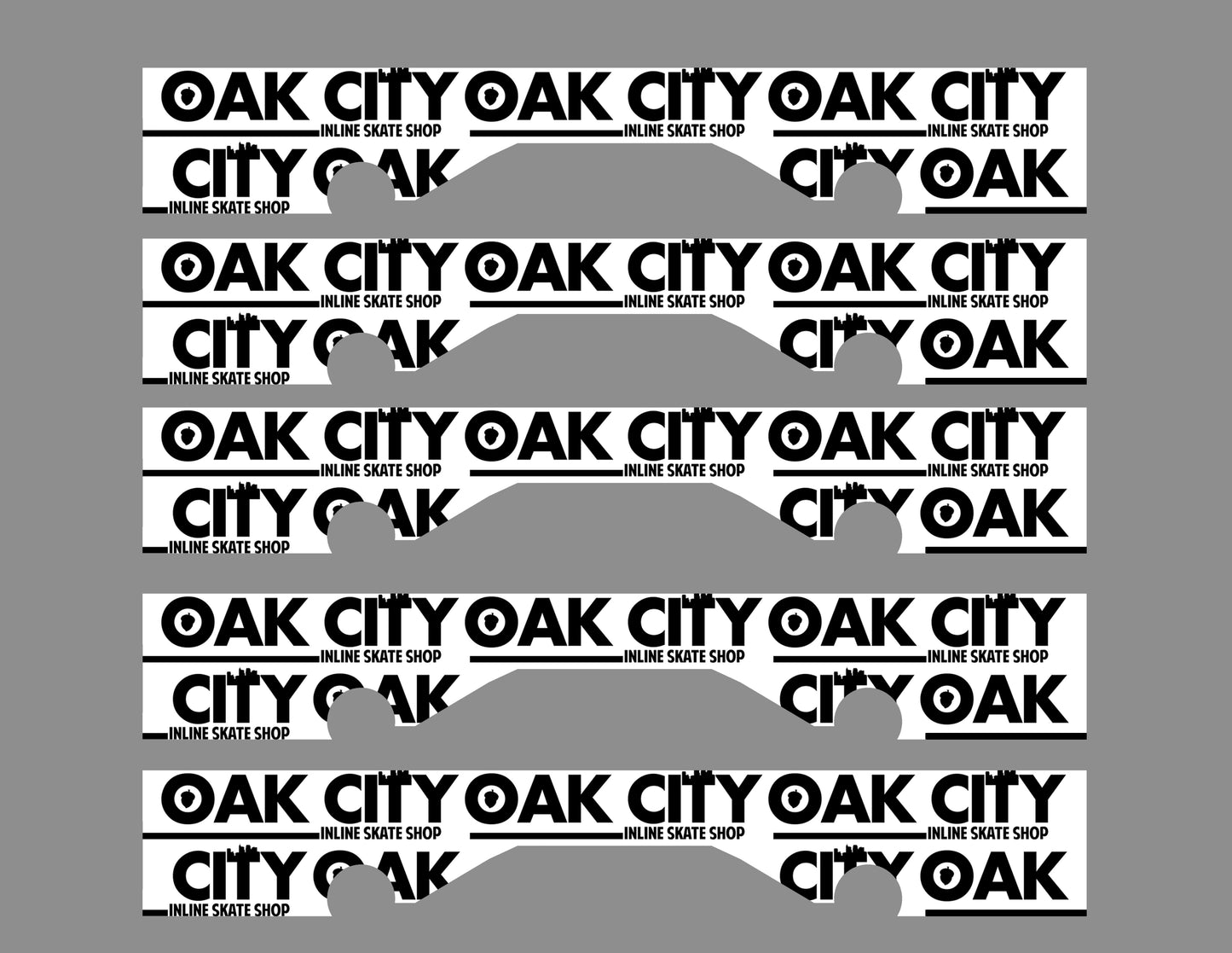 Create Graphic Oak City Logo Pattern White and Black Free Download